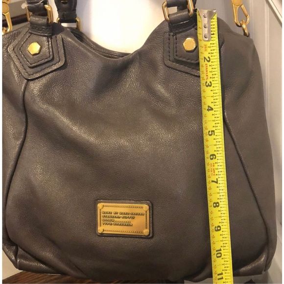 MARC JACOBS Grey ‘Workwear’ Rolled Top Handle Crossbody Satchel w Shoulder Strap - Picture 5 of 16